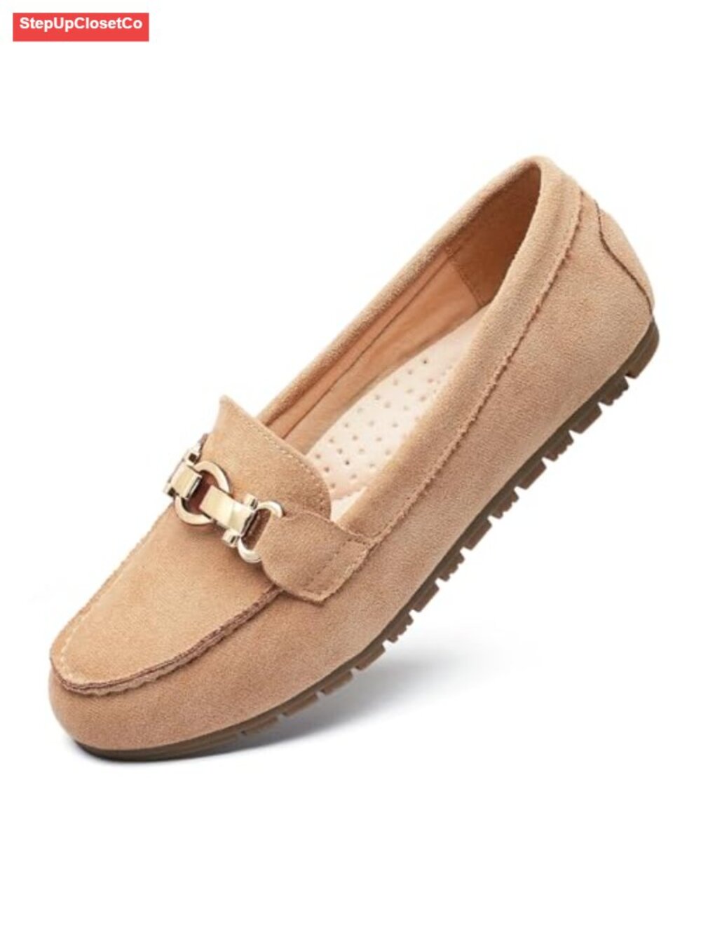 Women's Micro-Suede Penny Loafers Slip On Work Flats Business Casual
